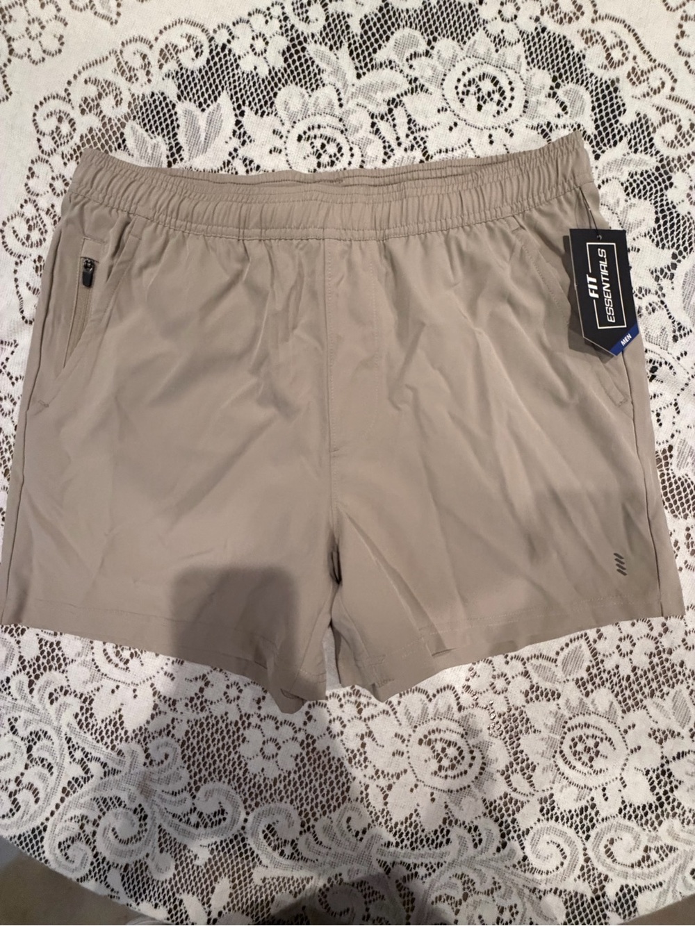 Essentials Men’s Taupe Athletic Shorts